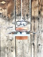 Lampe suspension design scandinave en métal poli
