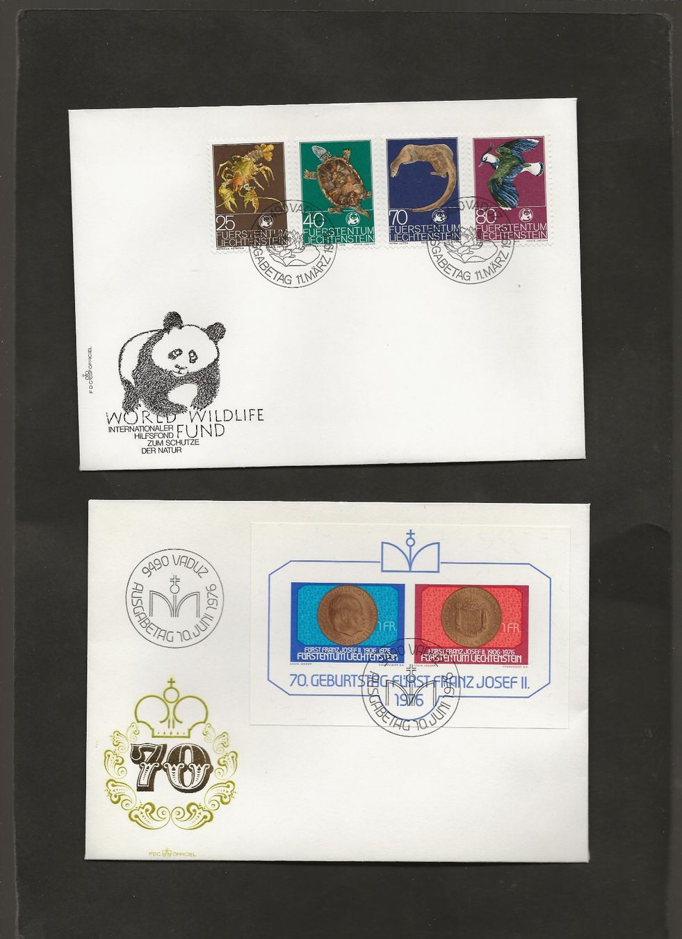 Tutti i francobolli: 32 FDC Liechtenstein 1976 bis 1980 – Usato da Au ZH venduto da xelagreb01 3