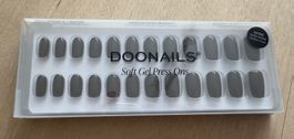 Doonails Soft Gel Press Ons – Short Square - Moss Green