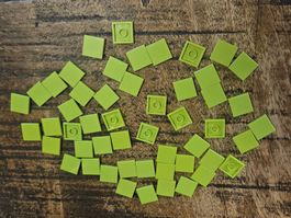 lego 3068 lot de 50 pièces Lime Tile 2 x 2