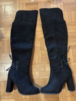 Bottes hautes noires élégantes, taille 38 - comme neuf!
