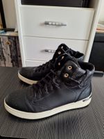 Schwarze Geox Sneaker, Leder, atmungsaktiv