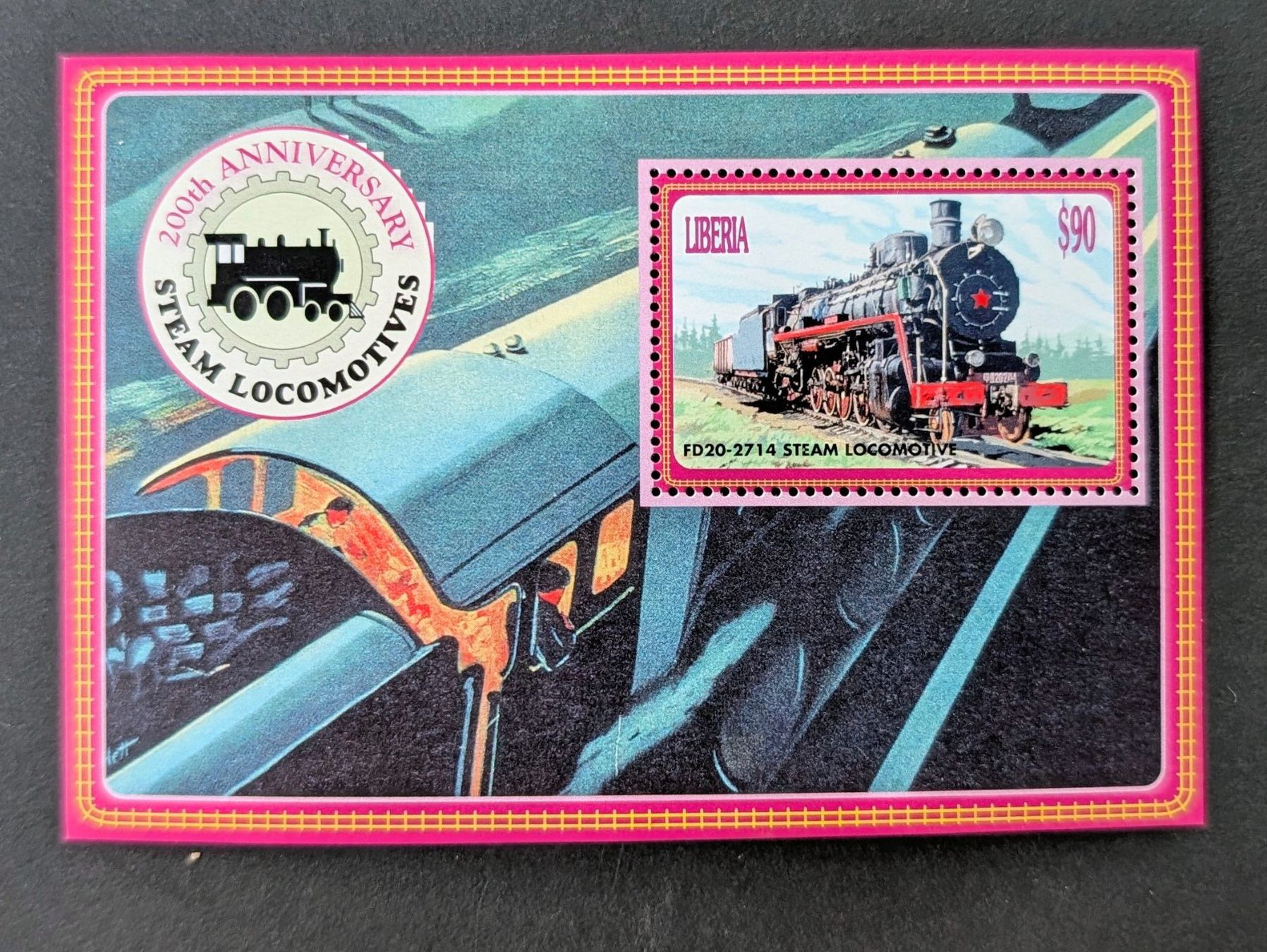 Alle Briefmarken: Liberia-Block Eisenbahnmotive ** – Neu und originalverpackt aus Hittnau von stamps_and_coins