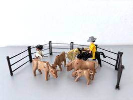 Playmobil Western Cowboys mit Rindern Cowboy