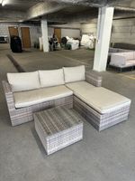 Gartenlounge Rattan 3-tlg Gartenmöbel
