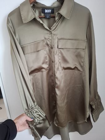 DKNY Satinbluse, Grösse L