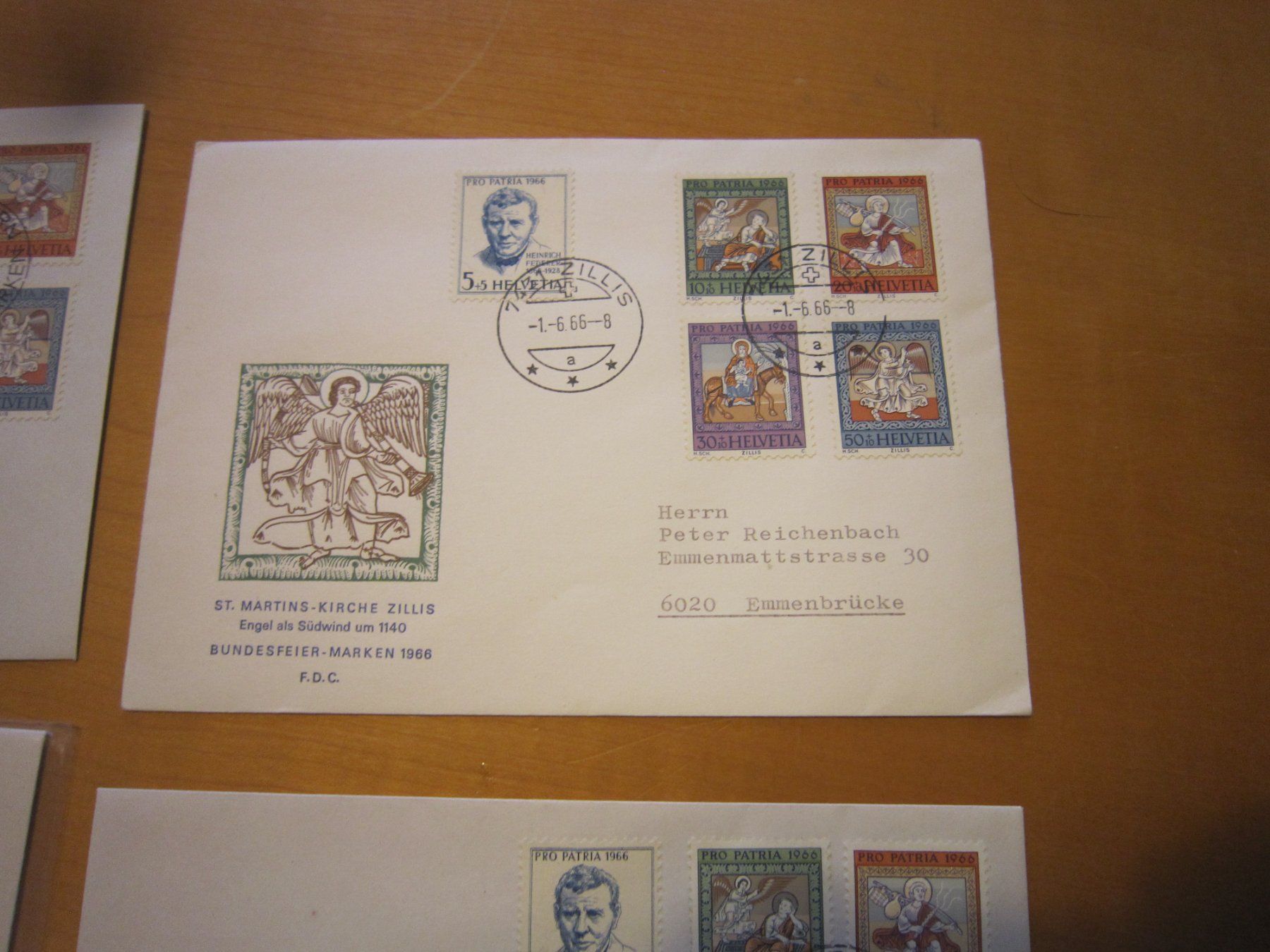 Tutti i francobolli: PP 1966 FFDC verschiedene Serien 3x Stempel Zillis – Usato da Gordola venduto da Polentaefung 2