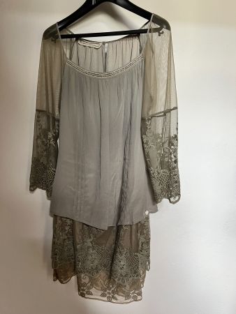 Festlich-Leichtes Sommerkleid Ital. Design Gr. S