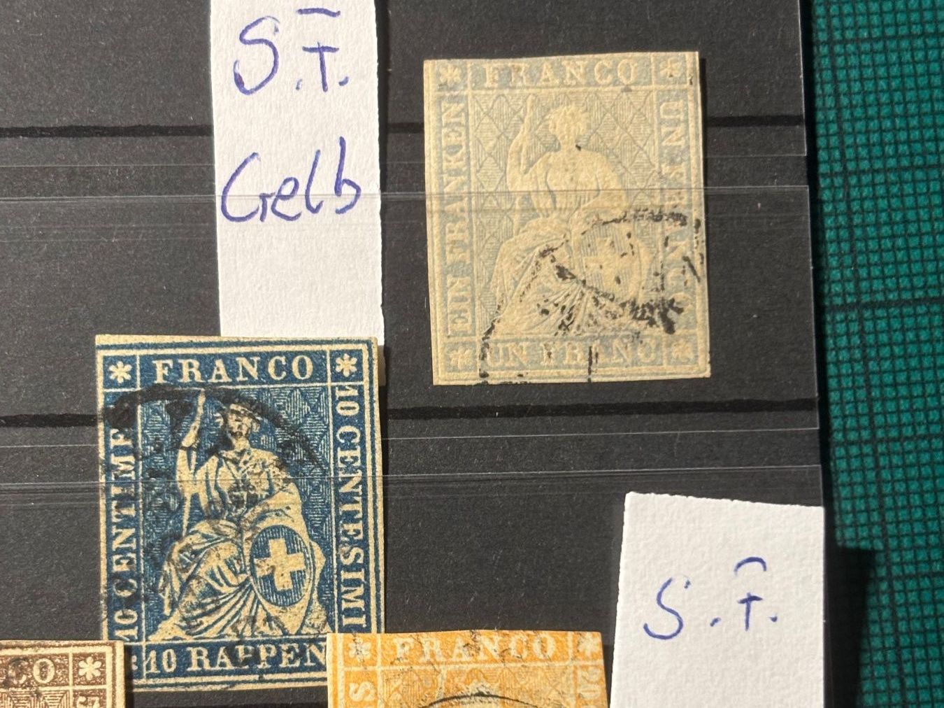 Alle Briefmarken: Lot Rayon 16II + 19.Plus 8 Strubeli. – Gebraucht aus Utzenstorf von Rose0303 3