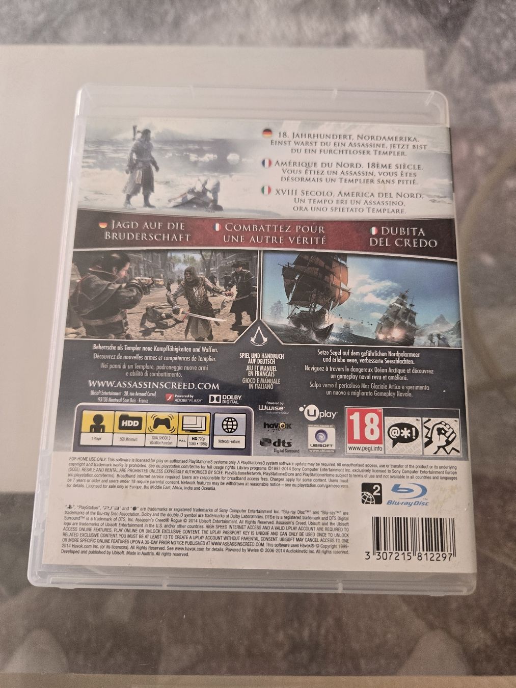 Spiele: Assassin's Creed Rogue PS3 – Gebraucht aus Bussigny von Kfdlt 1