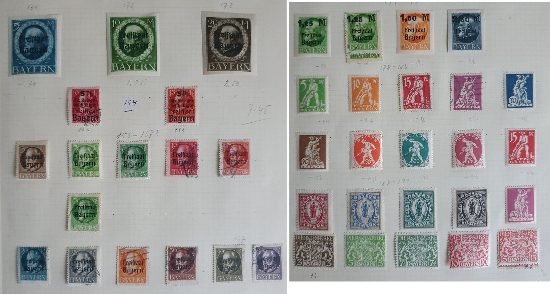 Tutti i francobolli: Reichhaltige Teilsammlung Bayern – Usato da Fislisbach venduto da Zigzag12 8