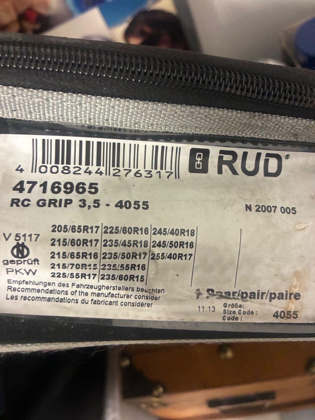 Rud Schneeketten: Schneeketten RUDcompact Grip 4055 – Neu und originalverpackt aus Kloten von intruder03 1