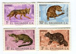 Briefmarken "Tiere". El Salvador.