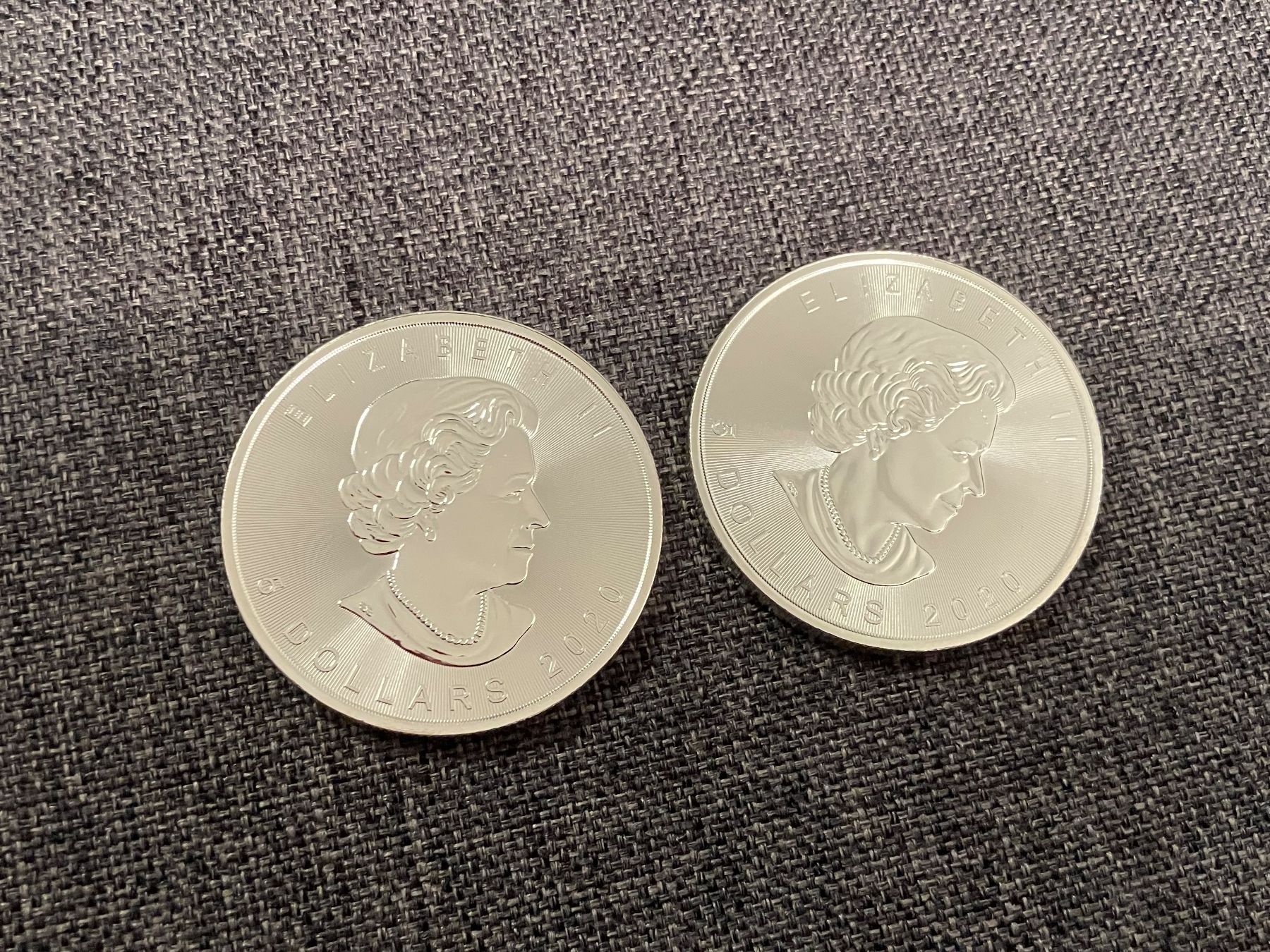 Alle Münzen: 2 x Maple Leaf 1 Unze Silber / Silver / Argent - FTB01 – Neu (gemäss Beschreibung) aus Zug von FTB01 1