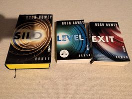 Hugh Howey "Silo" "Level" "Exit" Roman 3er Set (DE)