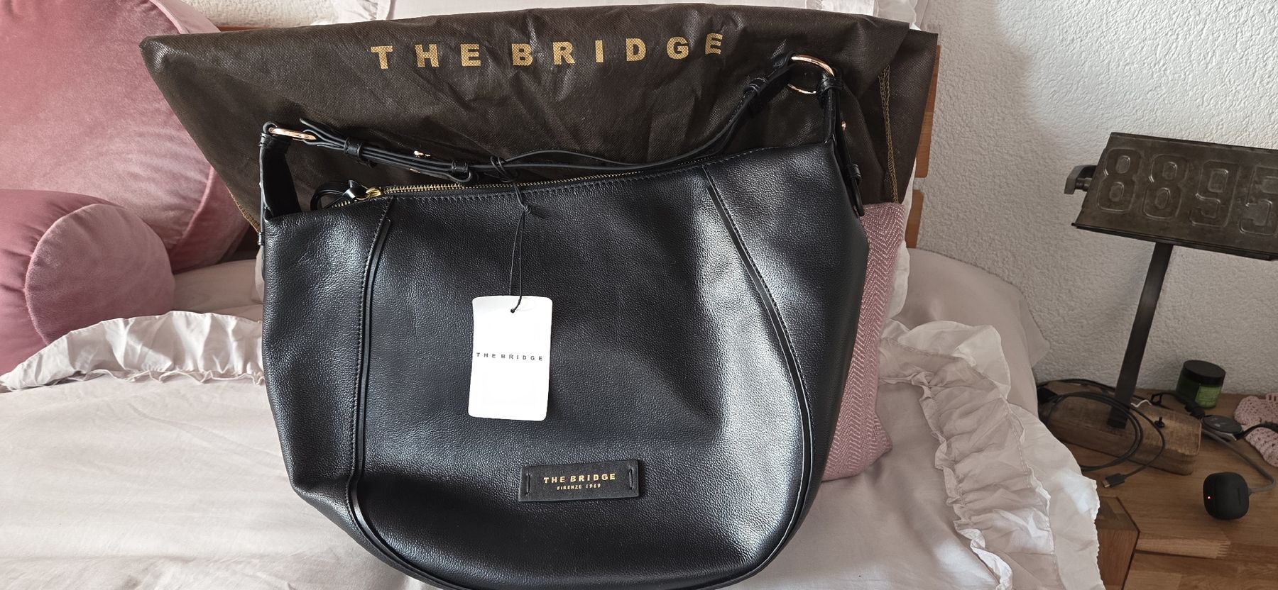The Bridge Borse da donna: The Bridge Firenze Ledertasche schwarz, neu – Nuovo e nell'imballaggio originale da Busswil BE venduto da Angy1974 1