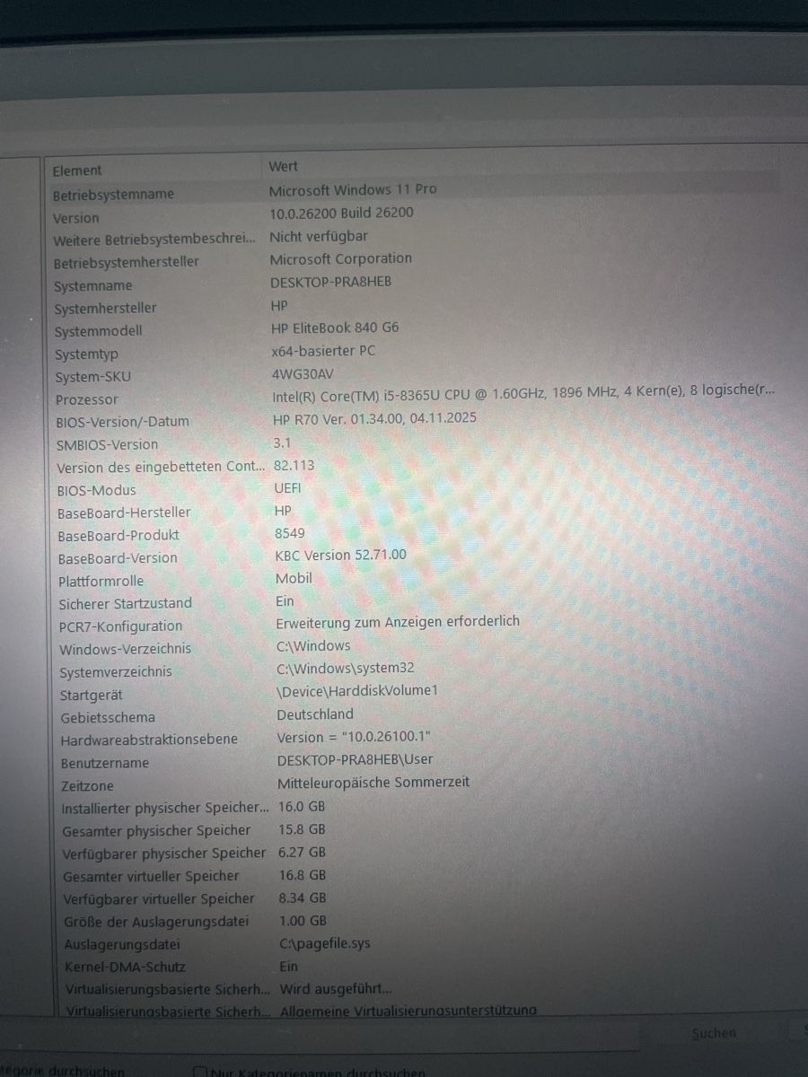 Hewlett Packard Notebooks: HP EliteBook 840 G6 | i5 – Gebraucht aus Oberwil-Lieli von mgueler 2