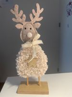 Weihnachtsdekoration Rentier Holz gebraucht