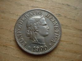 (H6) 10 Rappen 1900  UNZ