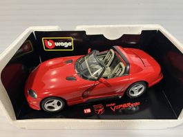Burago Dodge Viper RT/10 Cabrio 1:18 rot OVP