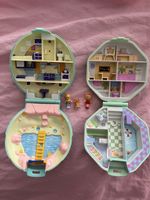 x2 Polly Pocket 1989 / 1990 + figurines + chat vintage