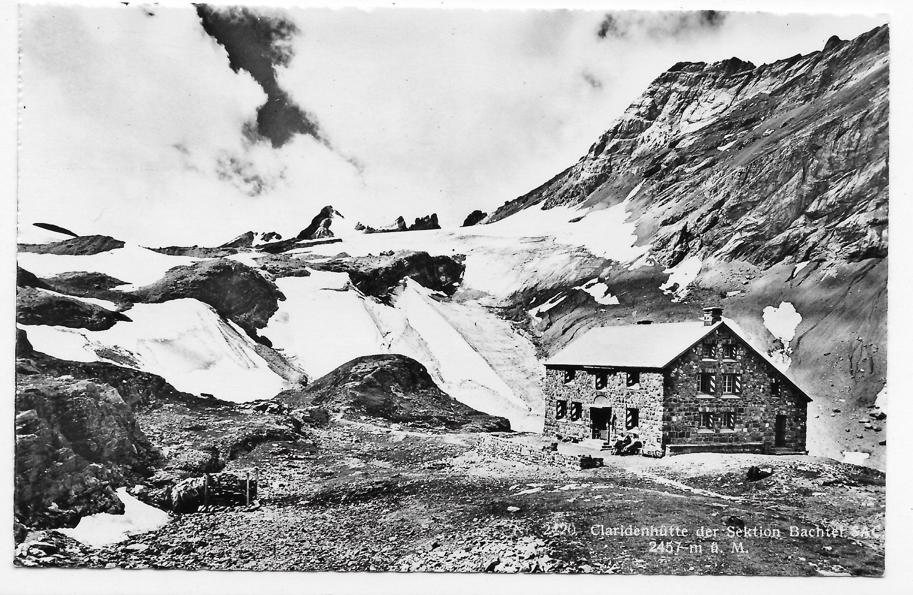 Ansichtskarten: Claridebhütte der Sektion Bachtel – Gebraucht aus Hefenhofen von Richsalz