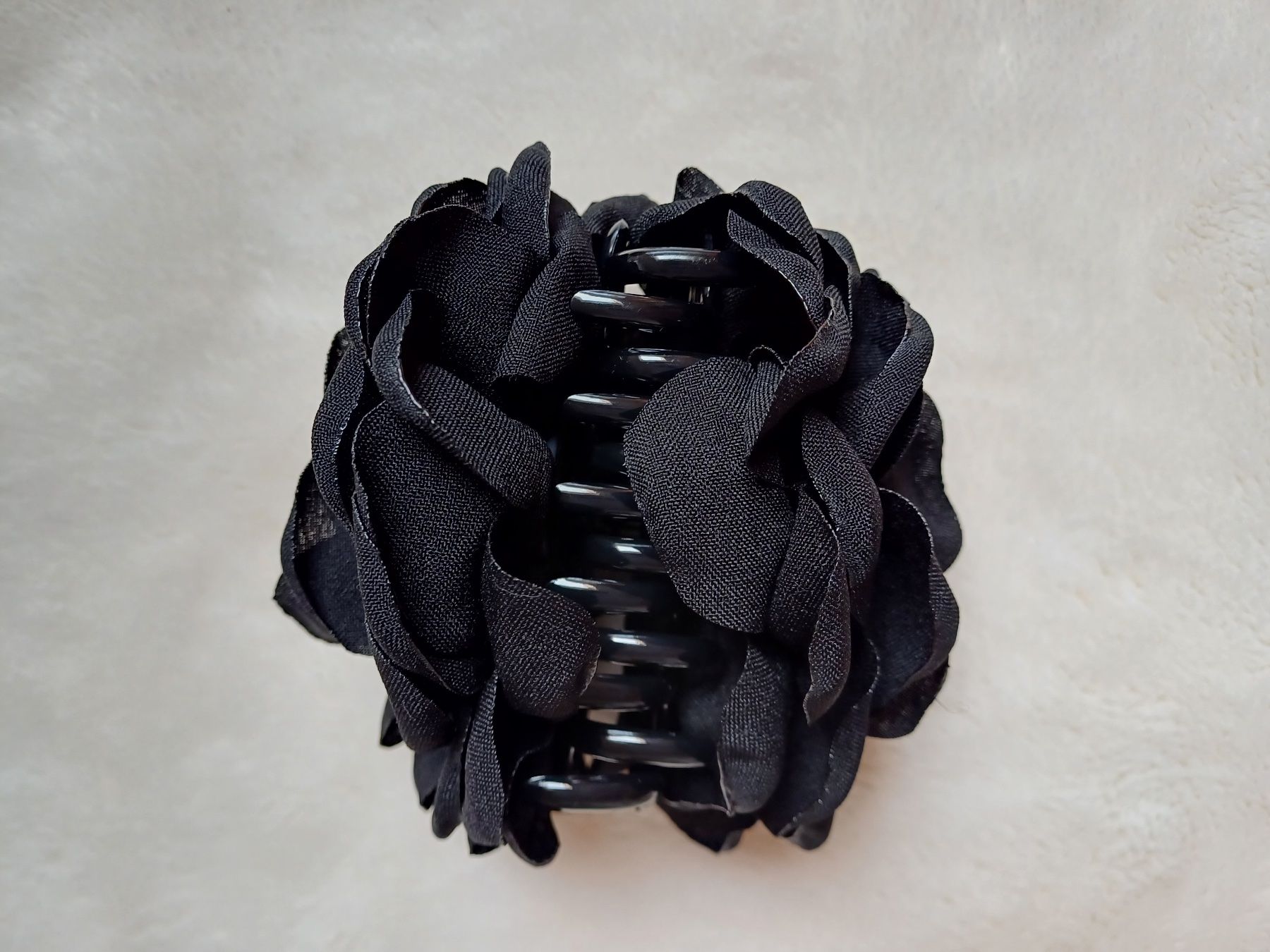 Accessori per capelli: Stoffhaarspange - Schwarze Blume – Nuovo e nell'imballaggio originale da Würenlos venduto da Abracadabra26 3