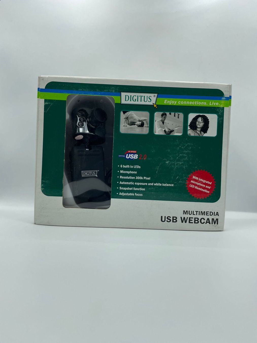 Webcams: Digitus Multimedia USB Webcam mit 6 LED & Mikrofon – Gebraucht aus Schlieren von arg_ns9v 2