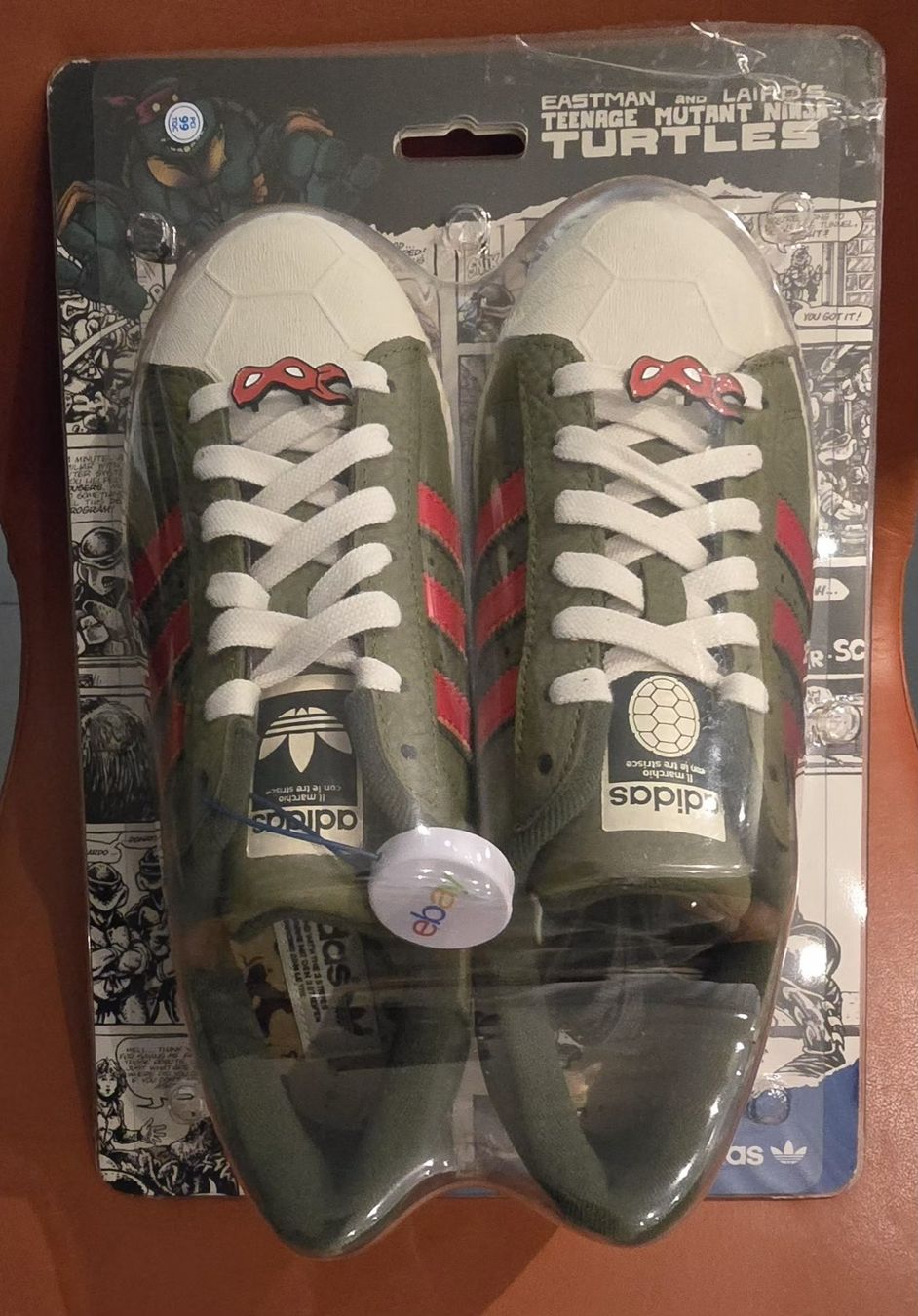 Adidas Scarpe da uomo: Adidas Superstar Shelltoe Green TMNT US9 – Nuovo e nell'imballaggio originale da Spiez venduto da Jeepnjim