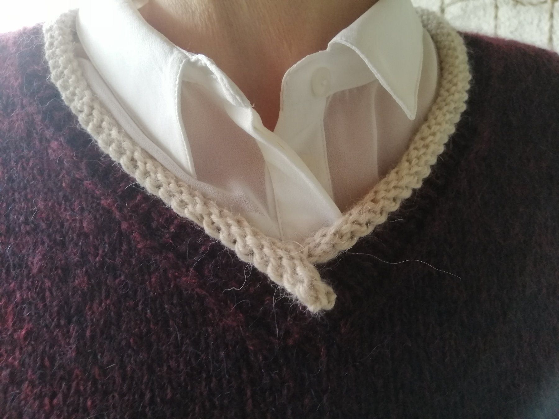 Maglioni & Felpe: Pulli "Crimson" aus Merino/Alpaca  NEU – Nuovo (secondo la descrizione) da Langenthal venduto da Handstrick 3