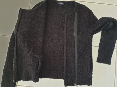 Cardigan, S, Caroll, 17%alpaga, 24%laine, noir