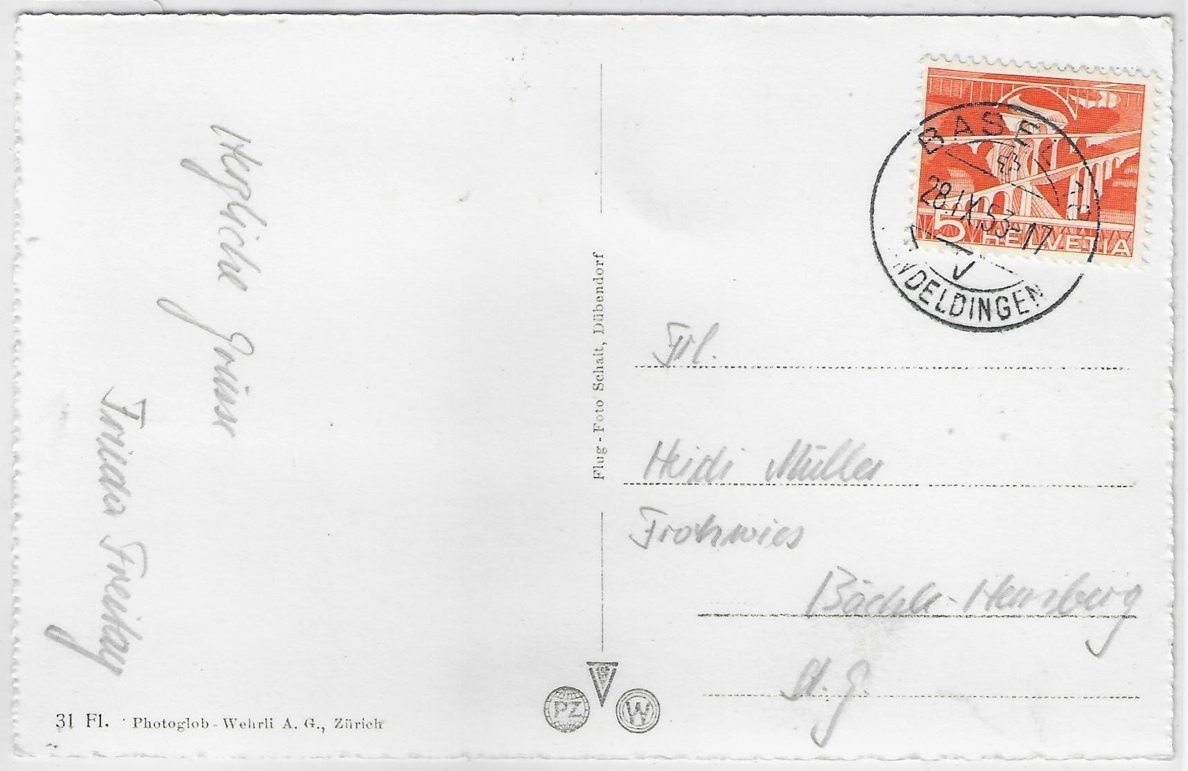 Cartoline postali: Flugaufnahme - Basel – Antico da Ettingen venduto da Kartenplanet 1