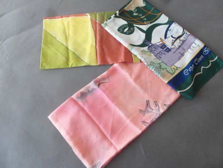 3 Schals Foulards aus Seide