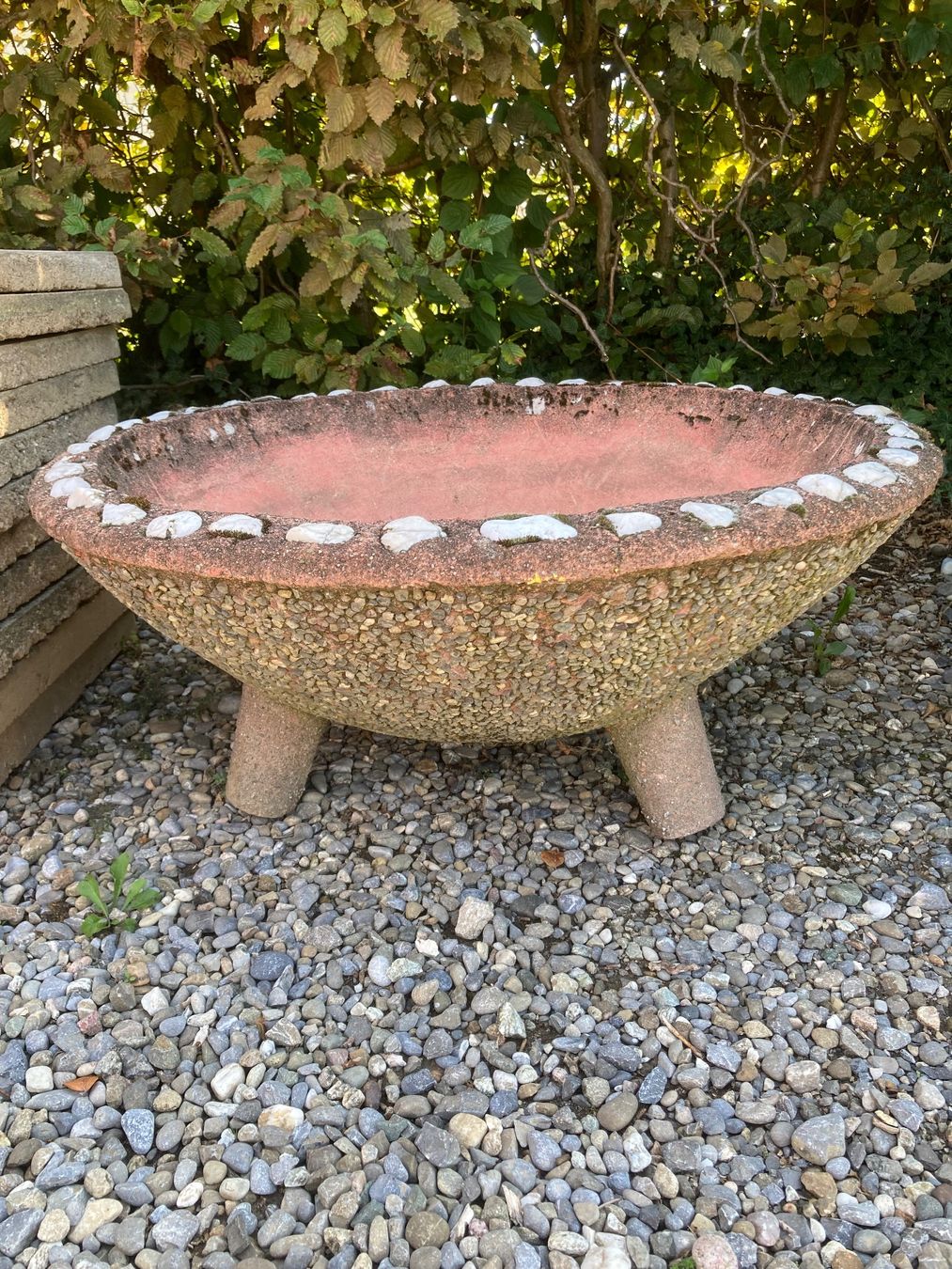 Blumentöpfe: Blumentopf aus Waschbeton D=80cm – Gebraucht aus Dottikon von Omiros87