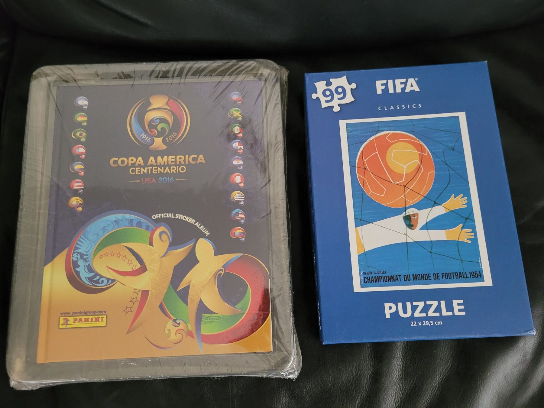 Leine & Halsband: Panini Copa America Centenario 2016 mit Messi  + Puzzle FIFA – Gebraucht aus Nürensdorf von spartacus64