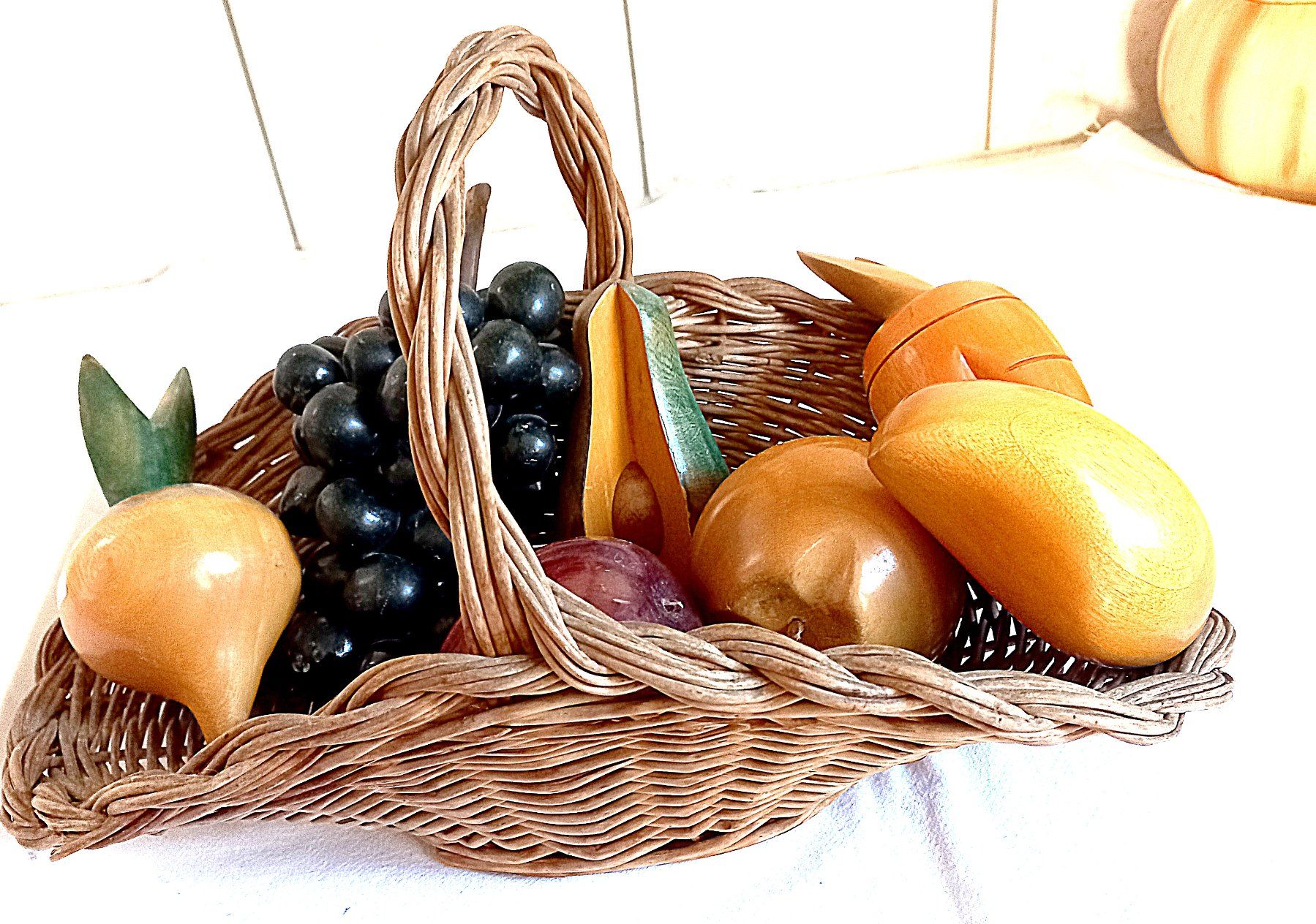 Tutte le decorazioni: Früchtekorb mit Holzfrüchte – Usato da Baar venduto da 2cvbaar