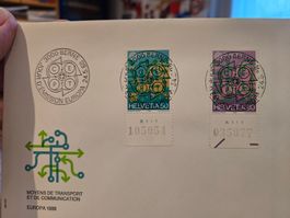 1988, CEPT  FDC CH ET VOLL TAB RAR !! nur 1.70