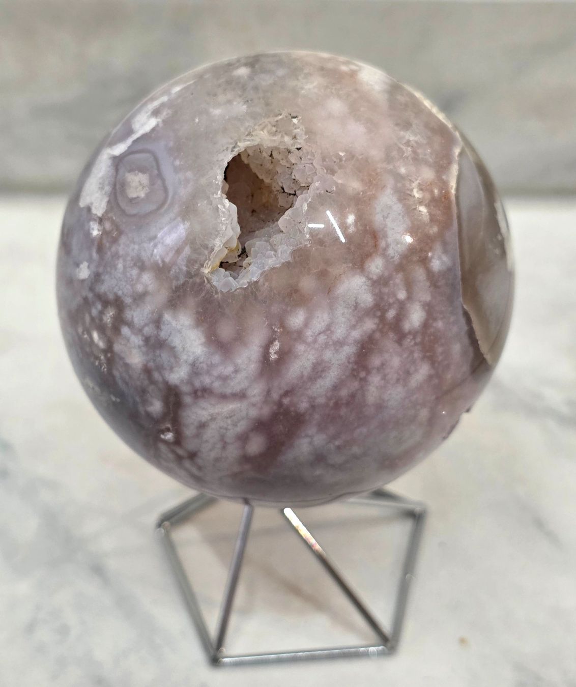 Minerali & Pietre curative: Pink Amethyst Kugel 73mm 506g – Nuovo e nell'imballaggio originale da Matzingen venduto da Shay_Crystalz 2