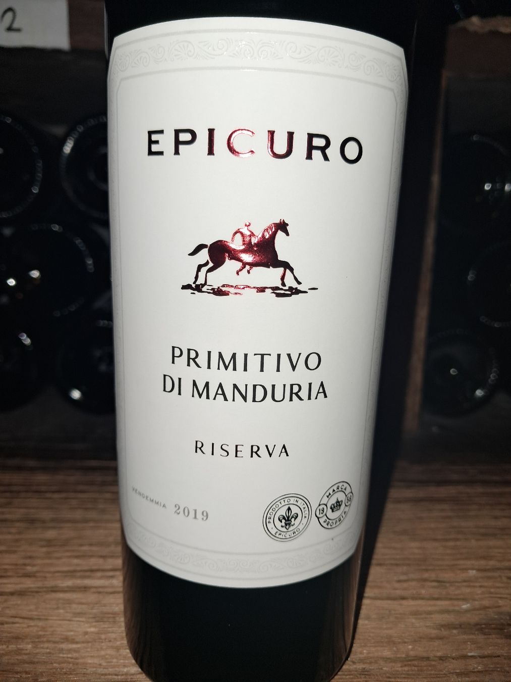 Wein: Epicuro Primitivo di Manduria Riserva DOP 2019 – Neu und originalverpackt aus Le locle von juliensaran