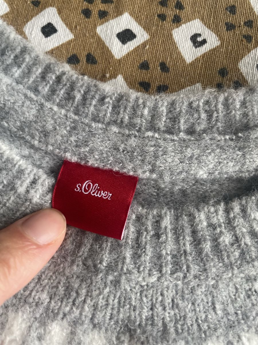 S.Oliver Pulls et sweat-shirts: s.Oliver Pullover grau mit Norwegermuster Gr. 164 – D'occasion à Bern par brup 3