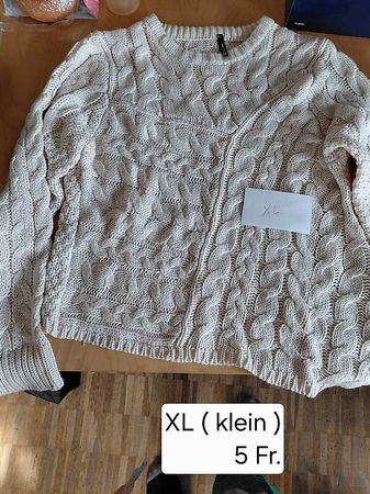 gestrickter Pullover gr. XL,