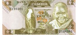 Zambia 2 Kwacha ND 1980-1988 P-24 UNZ
