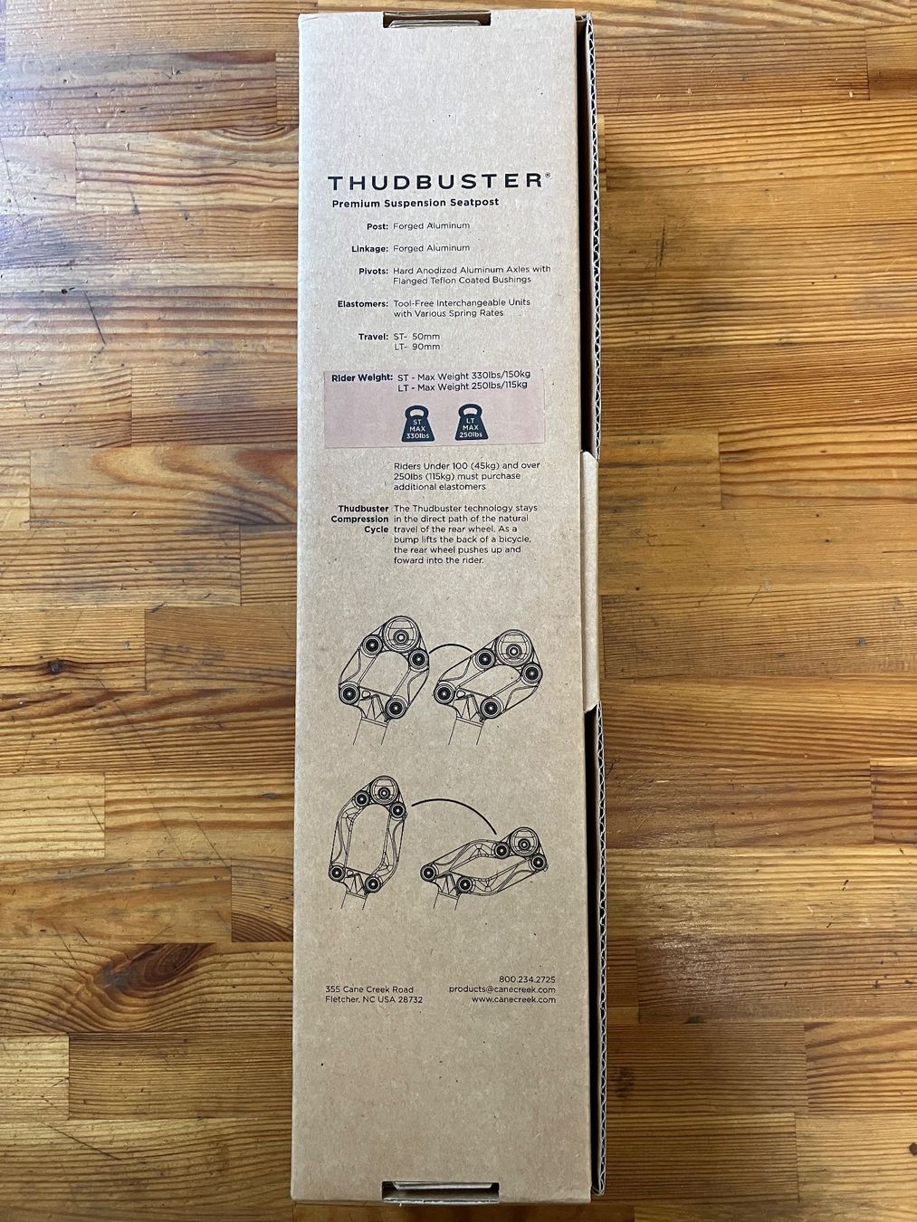 Pezzi di ricambio: Cane Creek Thudbuster LT 31.6mm – Nuovo e nell'imballaggio originale da Burgdorf venduto da intact-Velowerkstatt 1