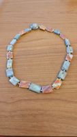 Collana girocollo con pietre piatte vere