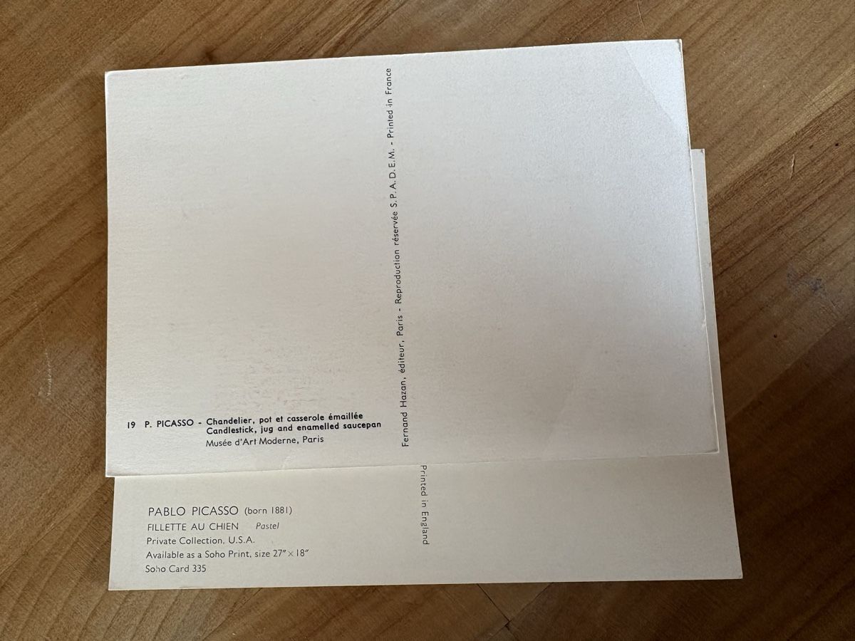 Cartes postales: AK mit Kunst von Pablo Picasso – D'occasion à Rümlang par Kartenpost1 1