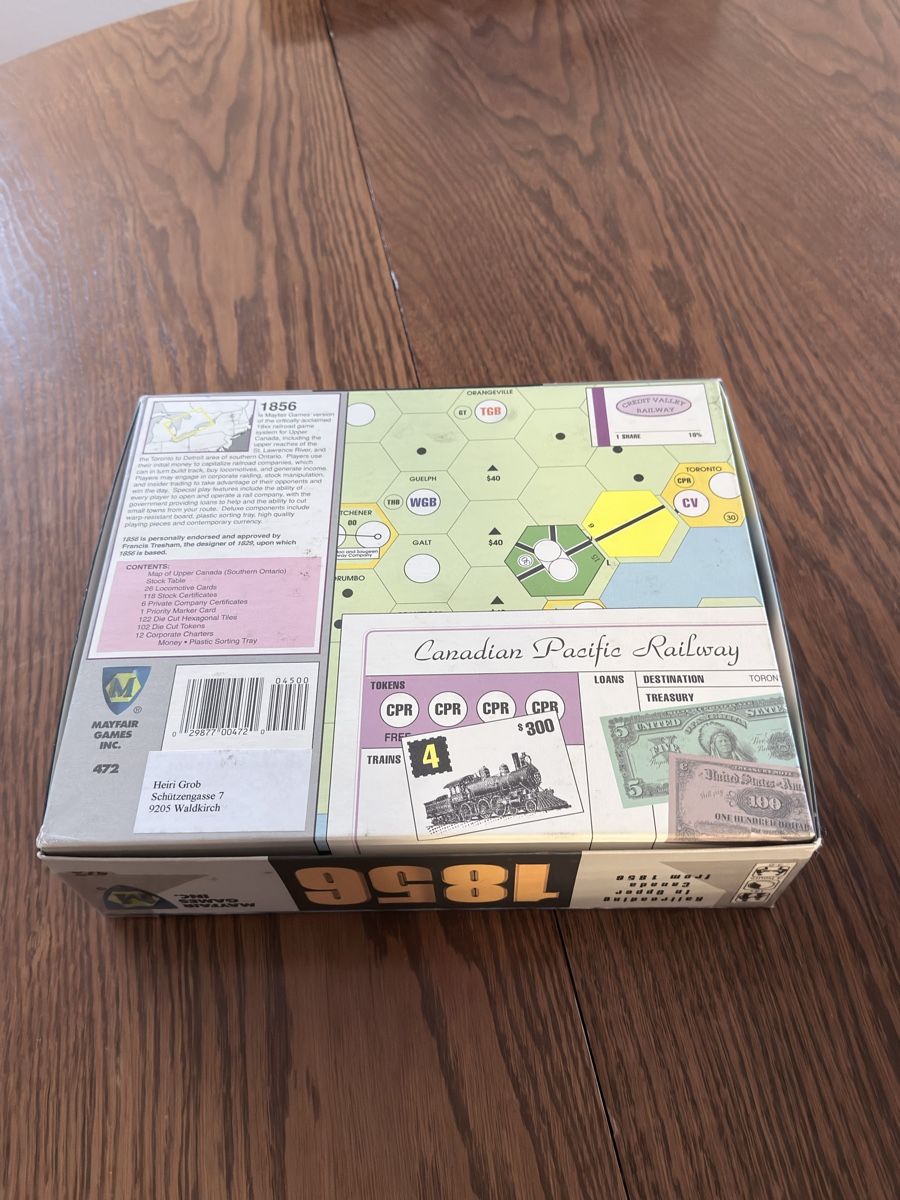 Giochi: Brettspiel 1856 Kanada – Usato da Waldkirch venduto da gro_d995 1