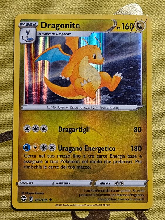 Dragonite 131/195 Reverse - Pokemon enkeltkort fra SWSH Silver Tempest