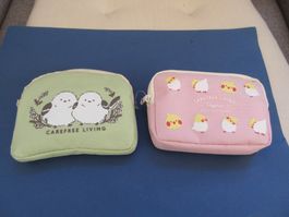 2 small pouches/small cosmetic bags/Necessaire etc...