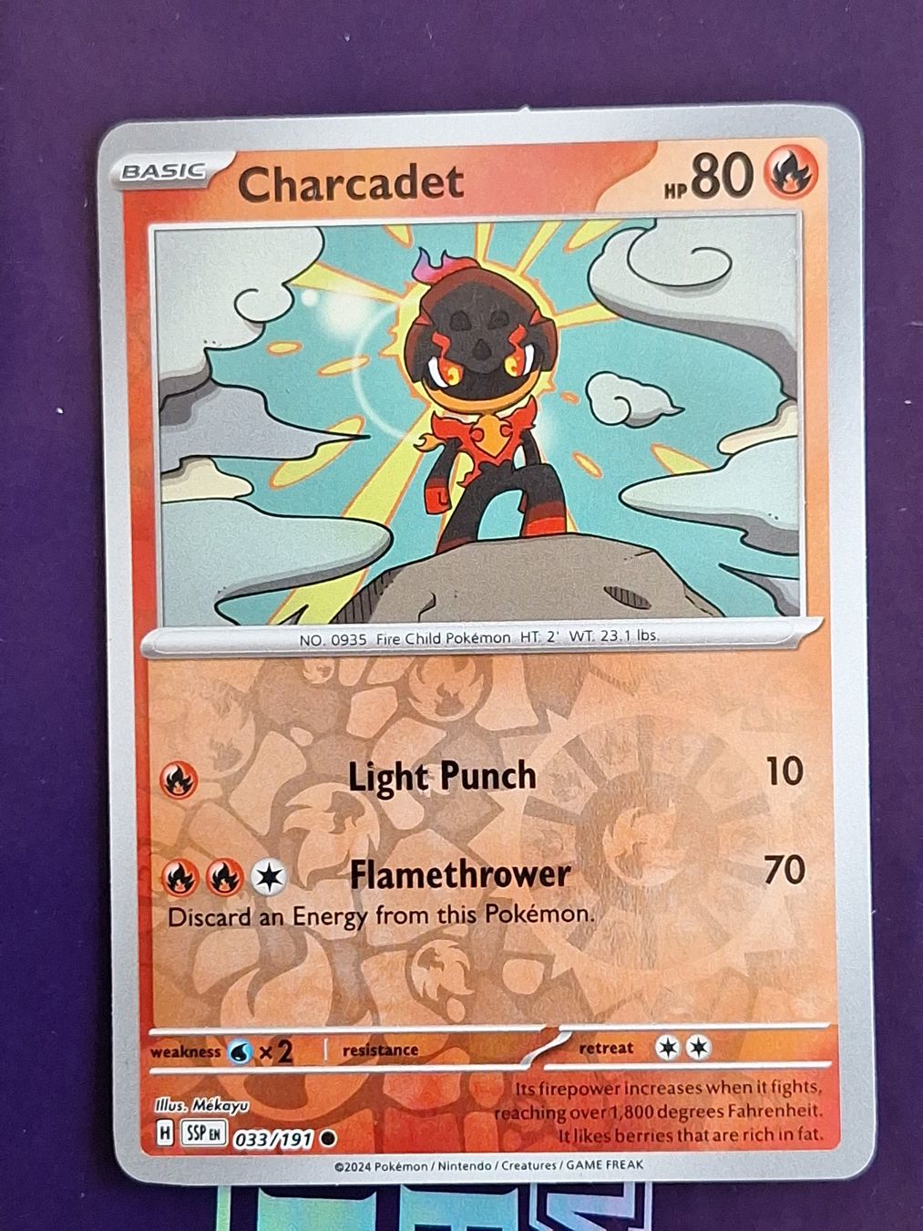 Pokémon Carte collezionabili: Charcadet - Reverse Holo - Pokemon Surging Sparks – Usato da Altstätten SG venduto da GGsGameshop