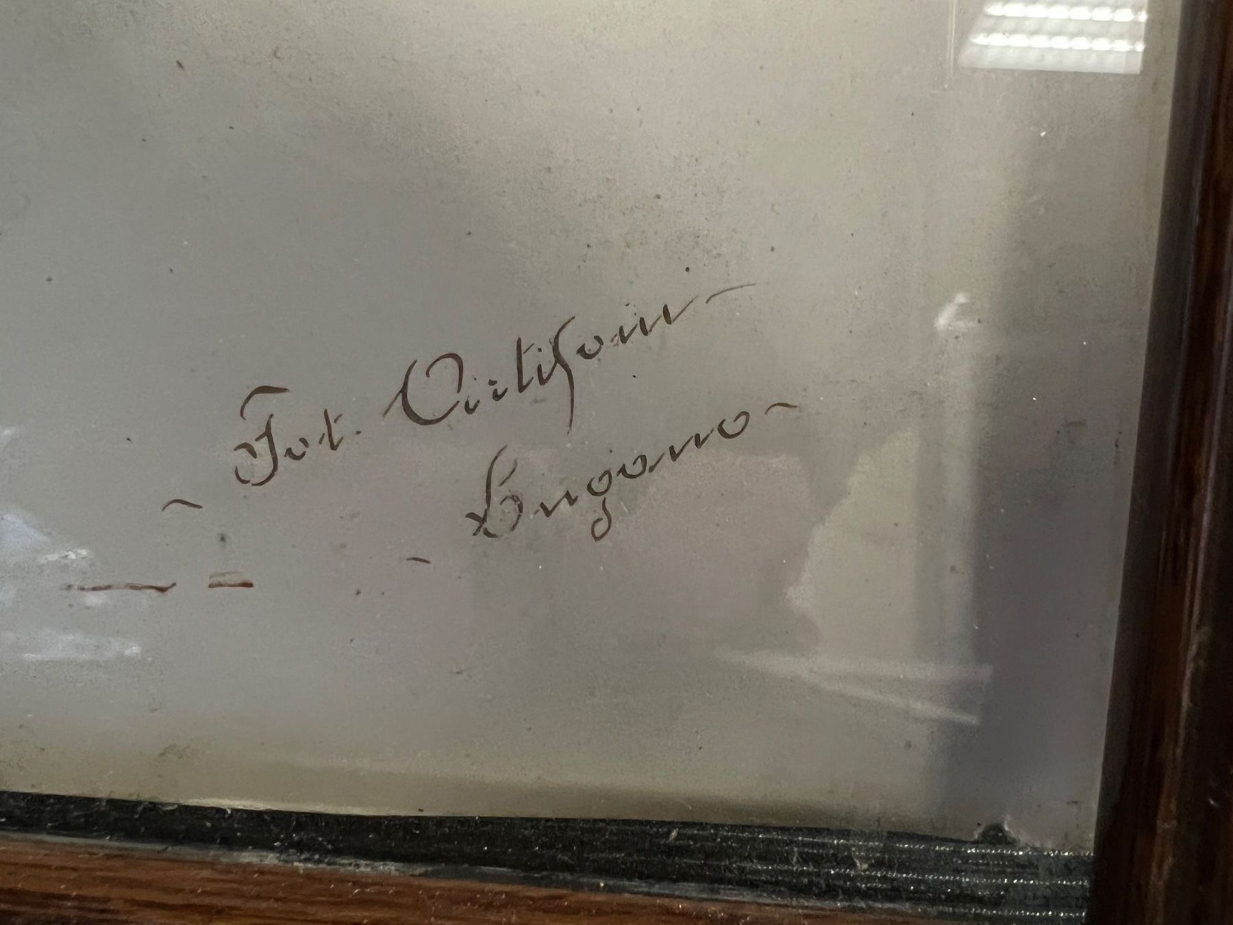 Poster & Bilder: PHOTO ANCIENNE AVEC UNE INSCRIPTION – Gebraucht aus Genève von Qanil77 2